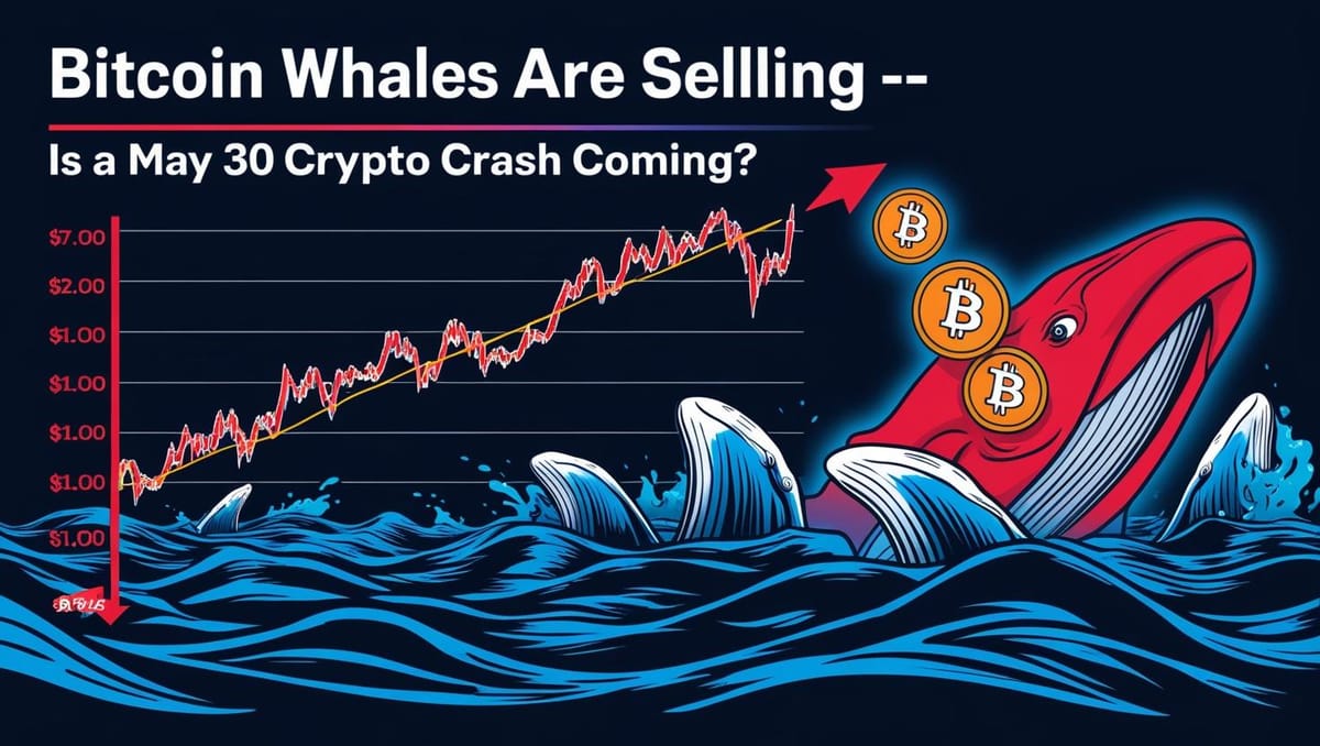 Bitcoin Whales Are Selling — Is a May 30 Crypto Crash Coming?